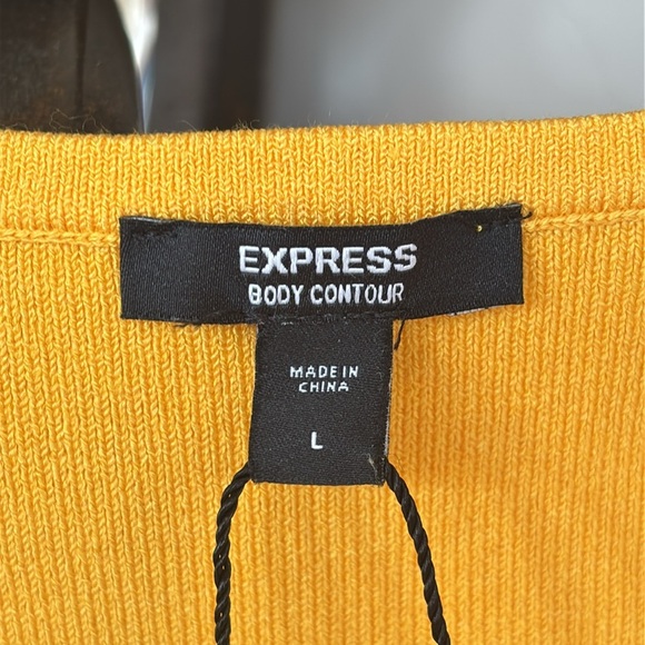 Express Body Contour Colorblock Bodycon Stretch Sleeveless Midi Dress Twist - Picture 5 of 11